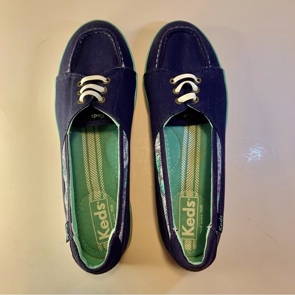 KEDS Women's Navy Blue Canvas Sneakers Casual Comfort Shoes Low Top Size 8.5 - Picture 2 of 16